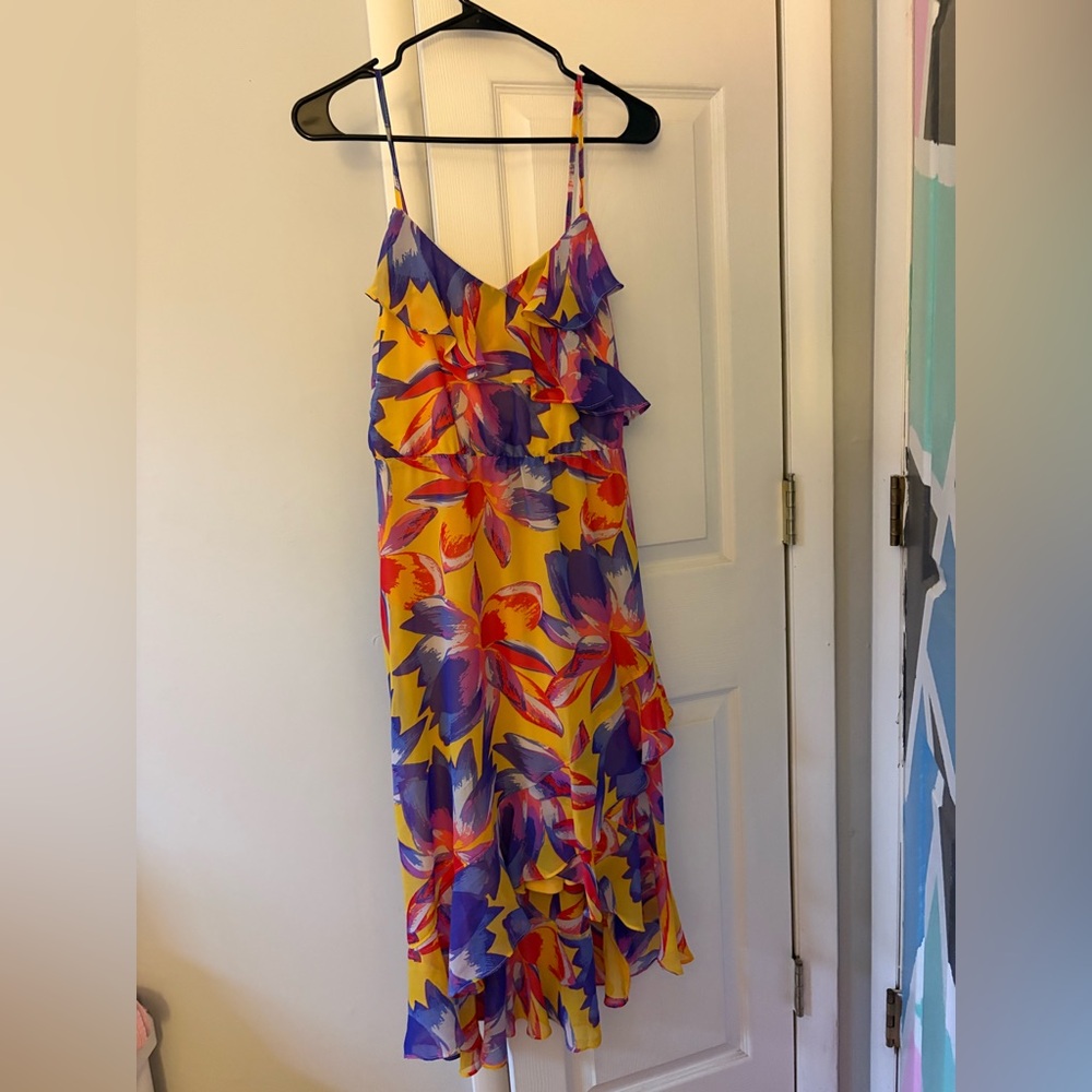 Sofia by Sofia Vergara Yellow and Purple Dress